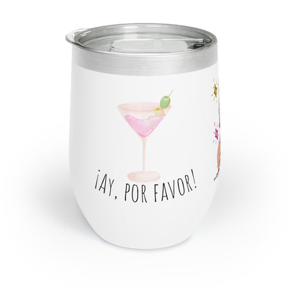 RHOM Marysol Cockies Ay Por Favor!, Wine Tumbler, featuring Marysol Patton