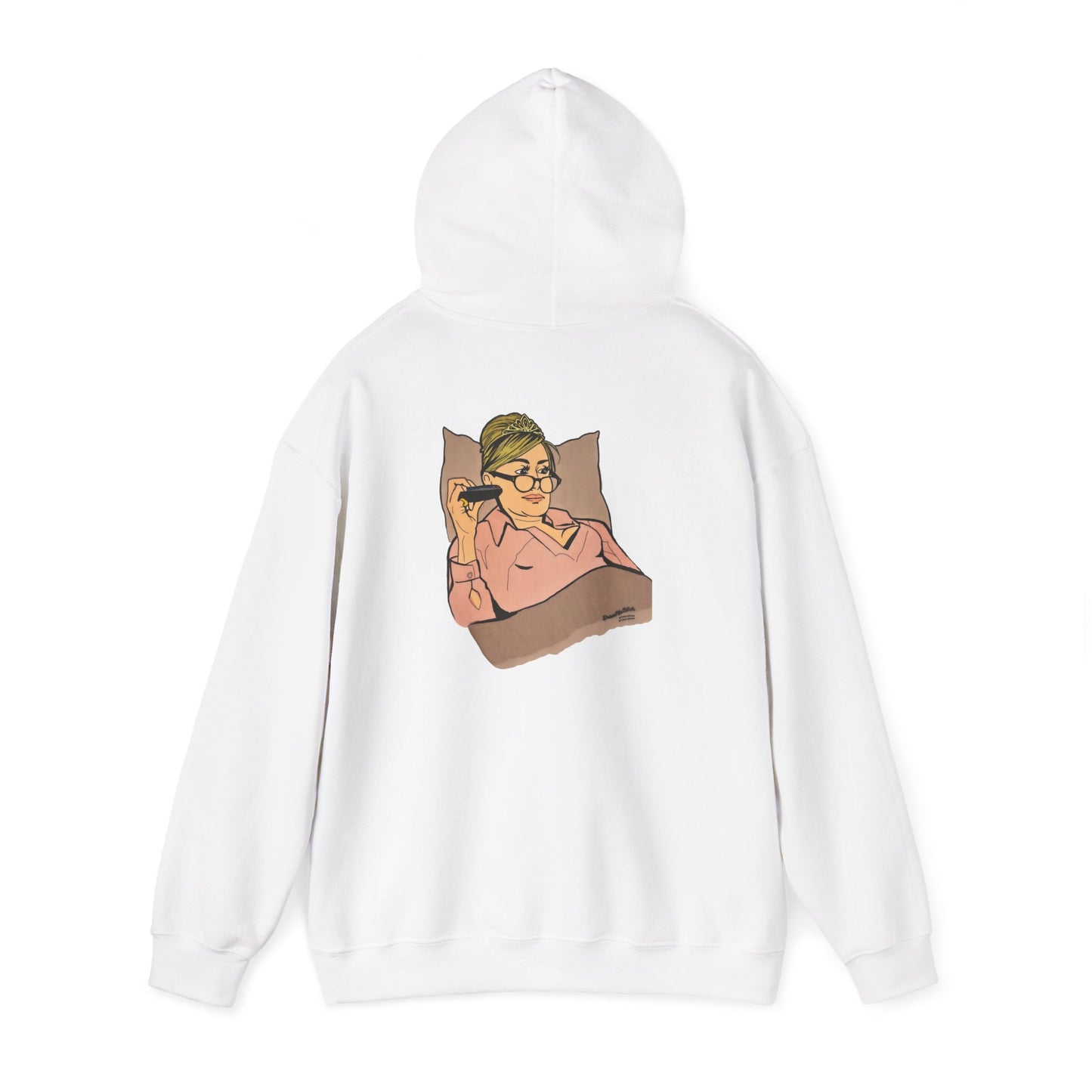RHONY Sonja in bed with Crown, Unisex Hoodie, featuring Sonja Morgan