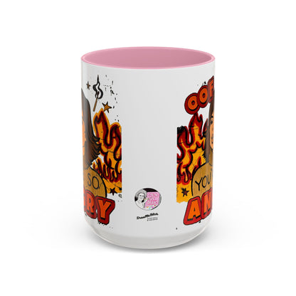 RHOBH, "OOF You're Angry" Ceramic Mug, (11oz, 15oz) featuring Lisa Rinna