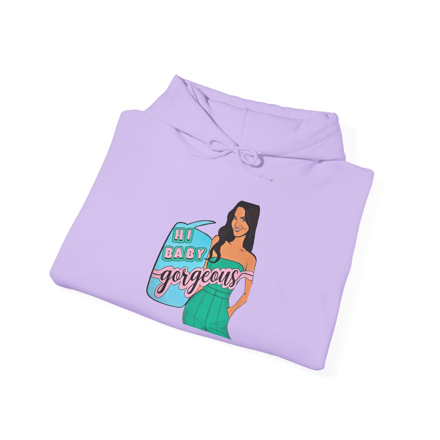 RHOSLC Lisa "Hey Baby Gorgeous!", Unisex Hoodie, featuring Lisa Barlow