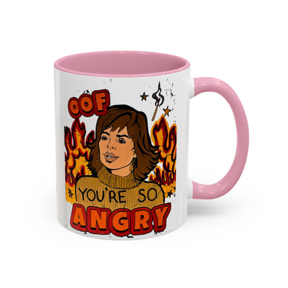 RHOBH, "OOF You're Angry" Ceramic Mug, (11oz, 15oz) featuring Lisa Rinna