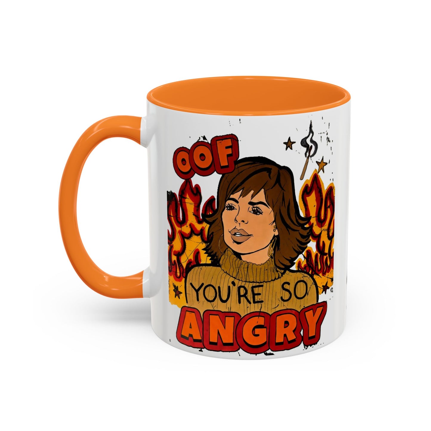 RHOBH, "OOF You're Angry" Ceramic Mug, (11oz, 15oz) featuring Lisa Rinna