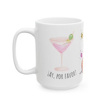 RHOM Marysol Cockies Ay Por Favor!, Ceramic Mug, (11oz, 15oz) Featuring Marysol Patton