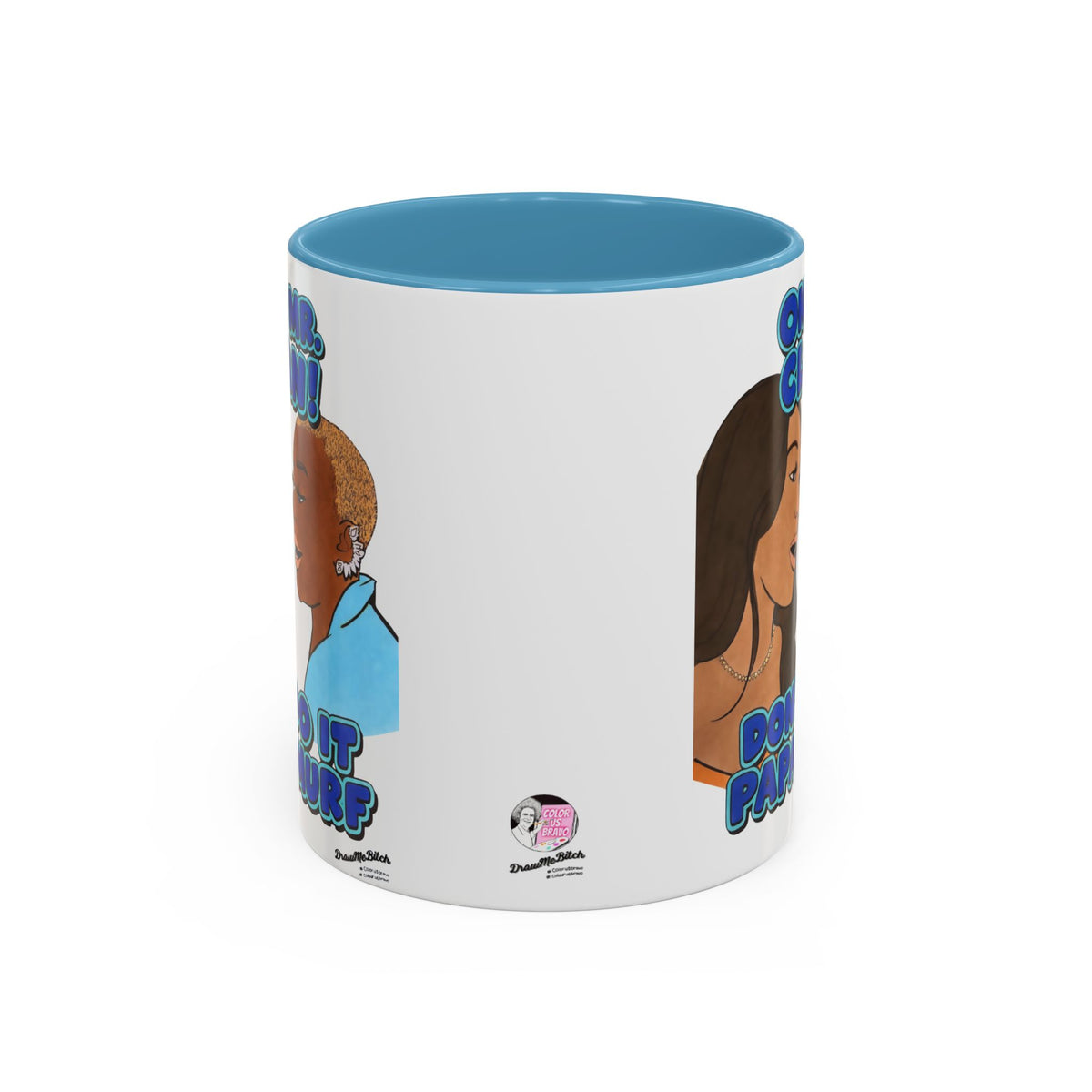 RHOA Angela vs. Pinky OK Mr. Clean, Ceramic Mug, Various Sizes & Colors, featuring Angela Oakley and Pinky Cole