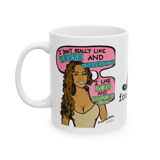 RHOP Gizelle Lies & Foolishness, Ceramic Mug, (11oz, 15oz) Featuring Gizelle Bryant