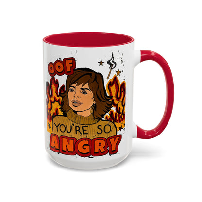 RHOBH, "OOF You're Angry" Ceramic Mug, (11oz, 15oz) featuring Lisa Rinna