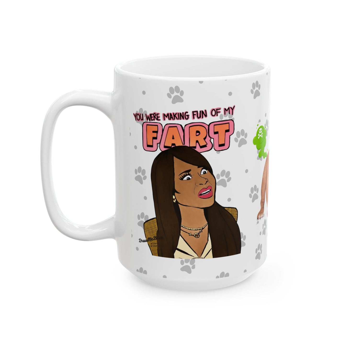 RHOSLC Mary vs. Angie Farts, Ceramic Mug, (11oz, 15oz) Featuring Mary Cosby and Angie Katsanevas