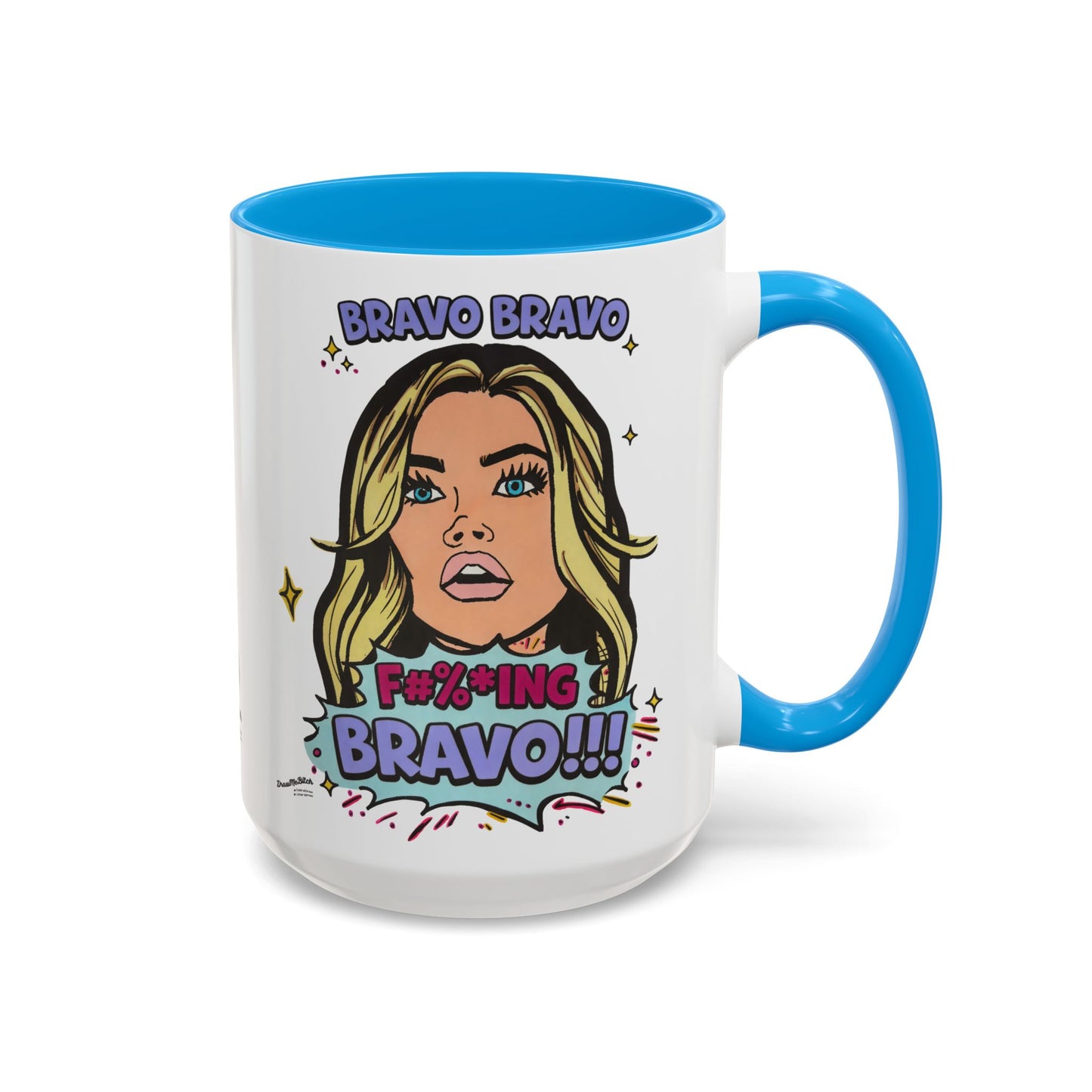 RHOBH Denise Bravo Bravo Bravo, Ceramic Mug, Various Sizes & Colors, featuring Denise Richards