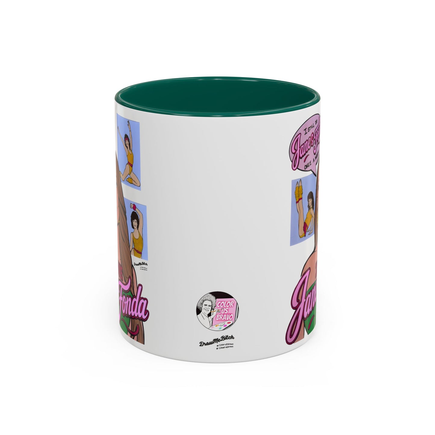 RHORI Alicia Loves Janes Fonda, Ceramic Mug, (11oz, 15oz) featuring Kelsey Swanson & Rosie Woods