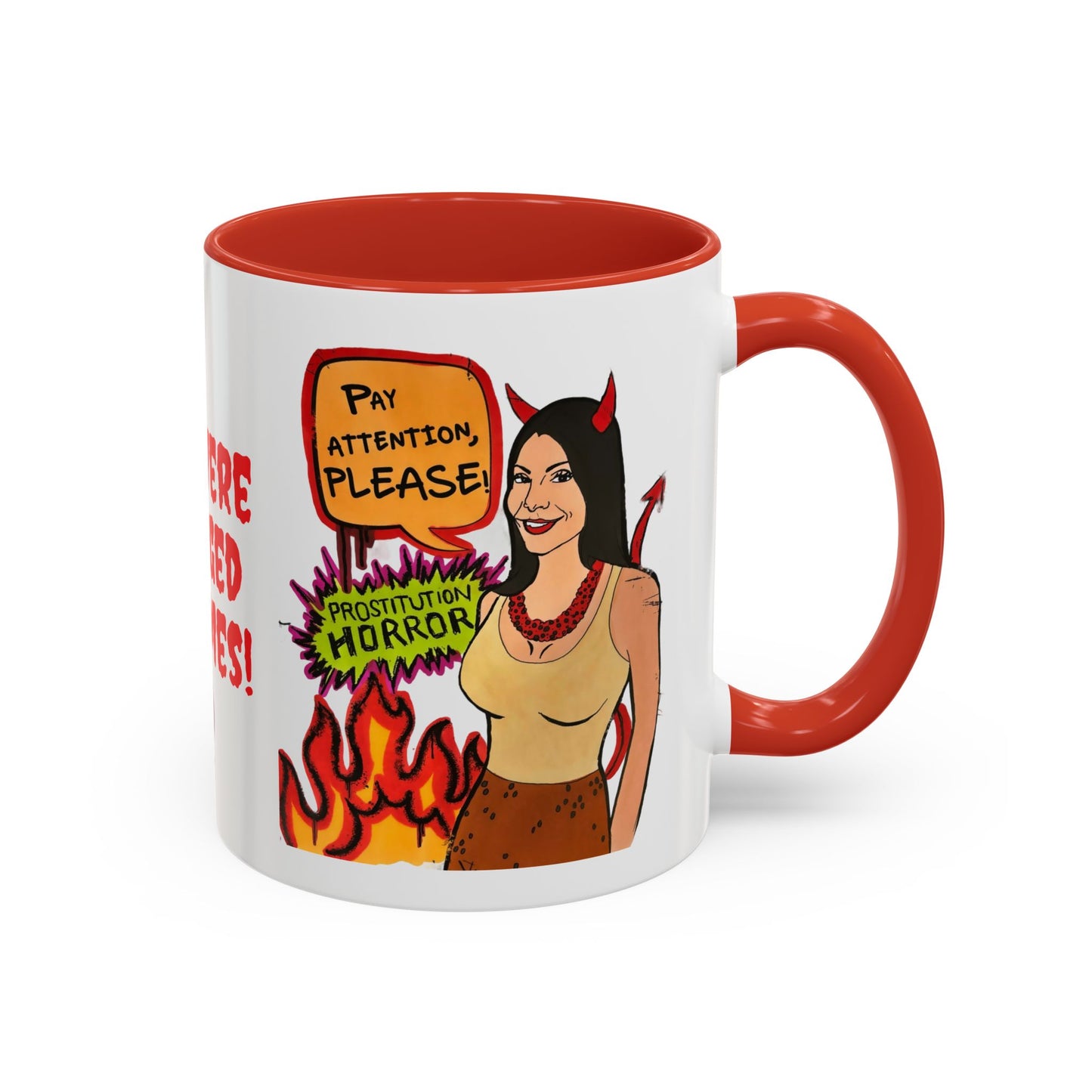 RHONJ "Prostitutions' Whore", Ceramic Mug, (11oz, 15oz) Featuring Teresa Giudice vs. Danielle Staub