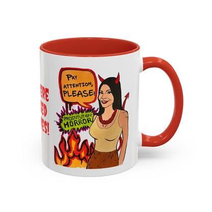 RHONJ "Prostitutions' Whore", Ceramic Mug, (11oz, 15oz) Featuring Teresa Giudice vs. Danielle Staub