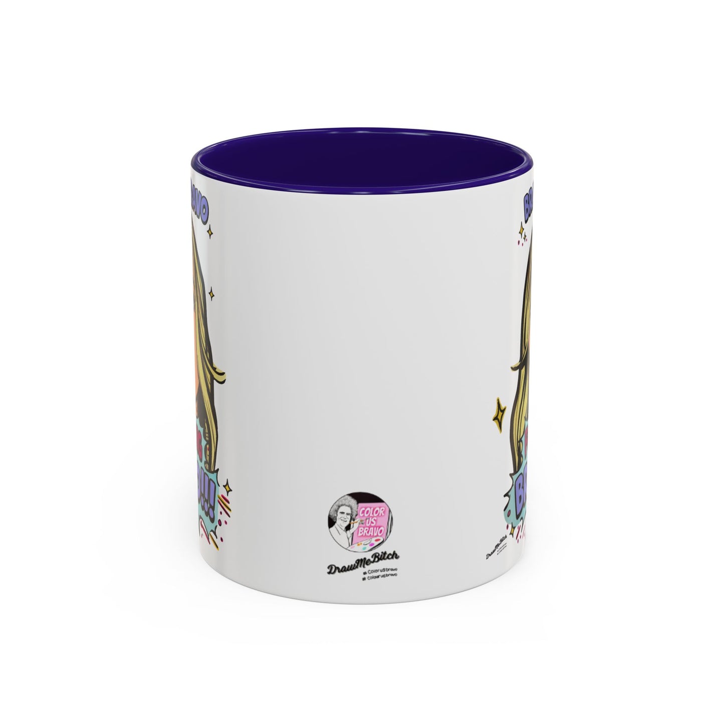 RHOBH Denise Bravo Bravo Bravo, Ceramic Mug, Various Sizes & Colors, featuring Denise Richards