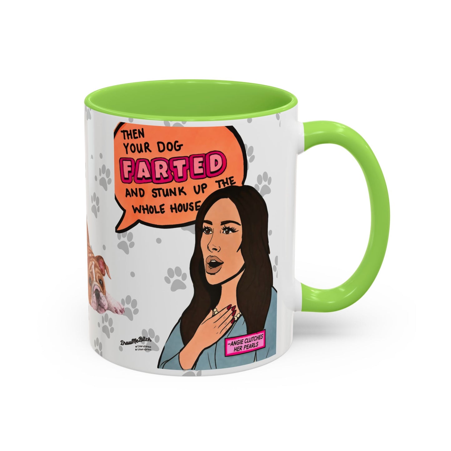 RHOSLC Mary vs. Angie Farts, Ceramic Mug, (11oz, 15oz) Featuring Mary Cosby and Angie Katsanevas