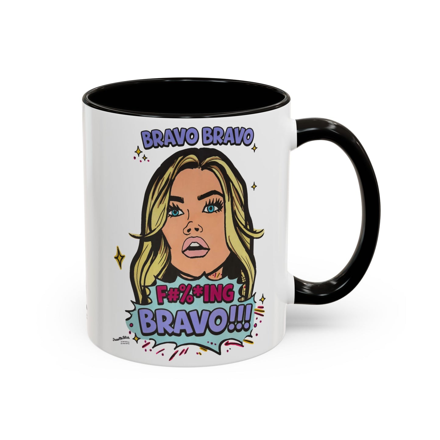 RHOBH Denise Bravo Bravo Bravo, Ceramic Mug, Various Sizes & Colors, featuring Denise Richards
