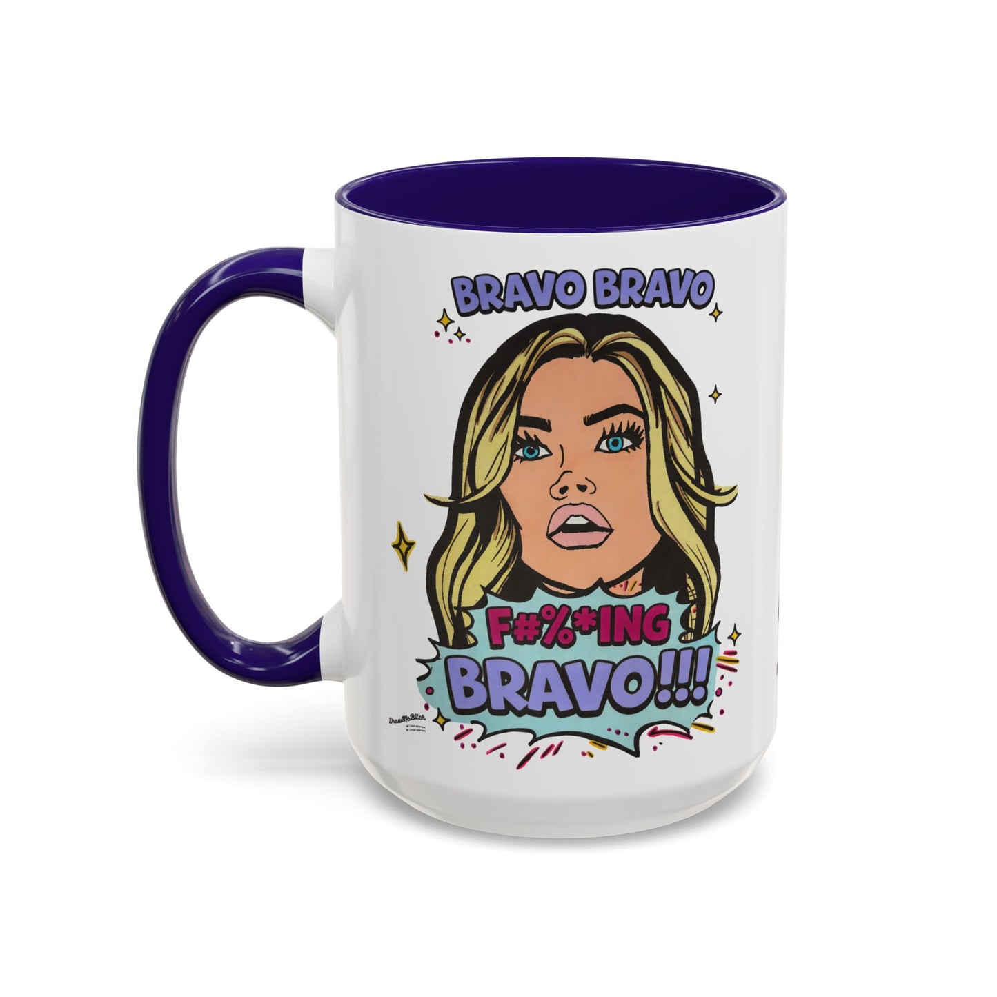 RHOBH Denise Bravo Bravo Bravo, Ceramic Mug, Various Sizes & Colors, featuring Denise Richards