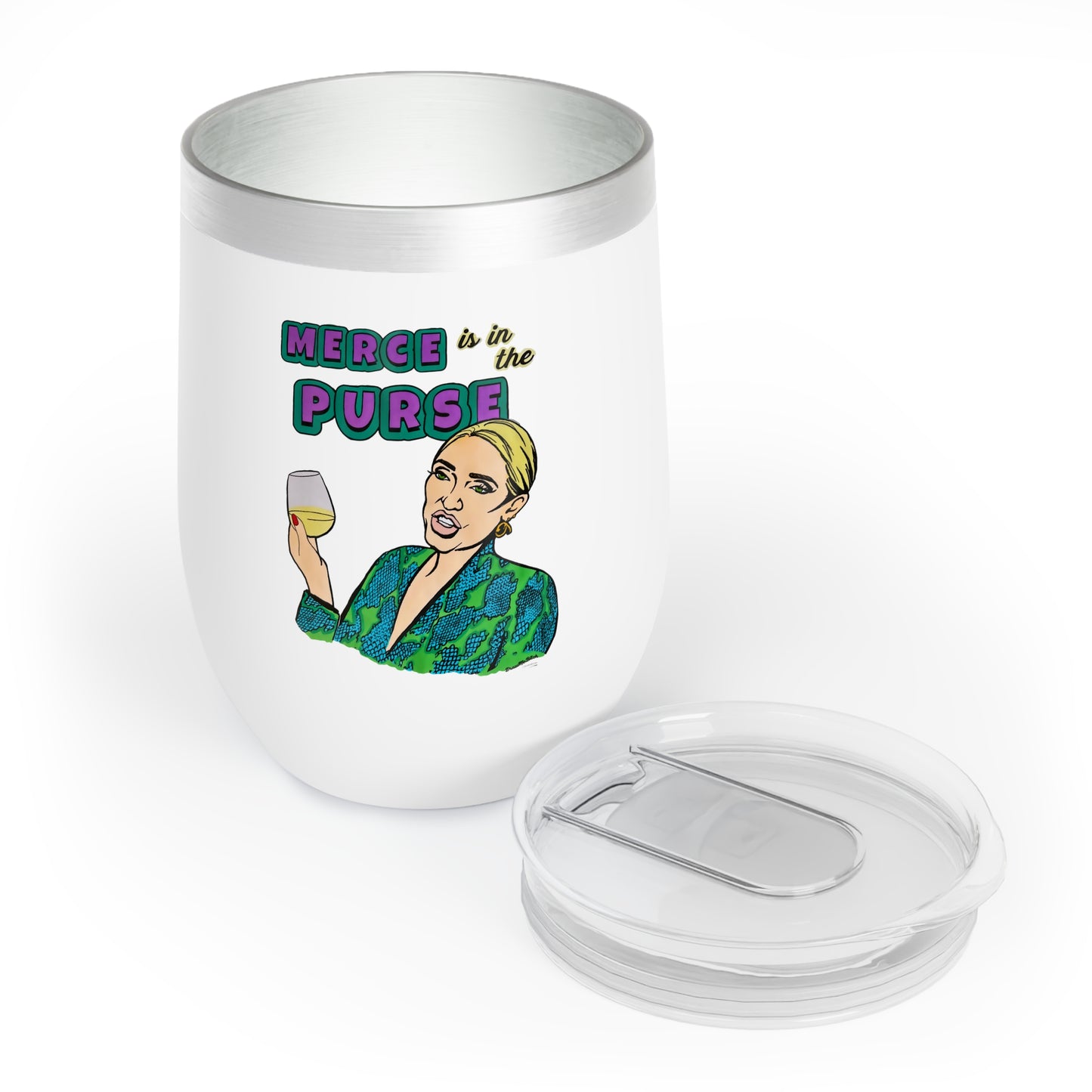 RHOBH "Merce Is In The Purse", 12oz Wine Tumbler, featuring Erika Jayne