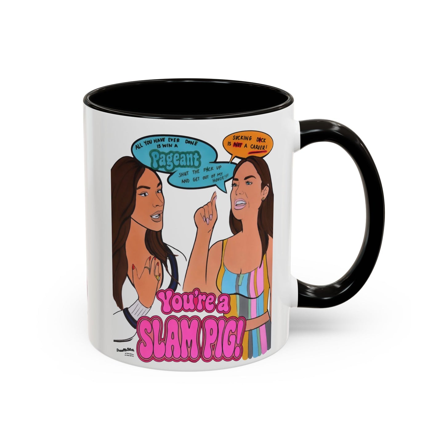 RHORI Kelsey vs. Rosie SLAM PIG, Ceramic Mug, (11oz, 15oz) featuring Kelsey Swanson & Rosie Woods
