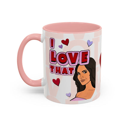 RHOSLC Lisa "Love That" Ceramic Mug, (11oz, 15oz)  featuring Lisa Barlow