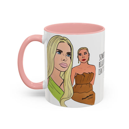 RHOM Alexia & Marysol "Right for the Hole, Wrong for the Soul", Ceramic Mug, (11oz, 15oz) featuring Alexia Nepola and Marysol Patton