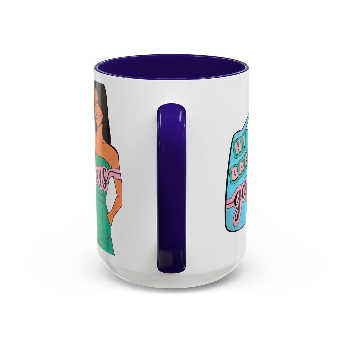 RHOSLC, "Hey Baby Gorgeous!" Ceramic Mug, (11oz, 15oz)  featuring Lisa Barlow