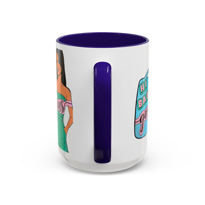 RHOSLC, "Hey Baby Gorgeous!" Ceramic Mug, (11oz, 15oz)  featuring Lisa Barlow
