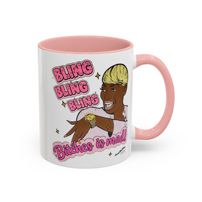 RHOA Nene Bling Bling Bitches is Mad, Ceramic Mug, Various Sizes & Colors, featuring Nene Leakes