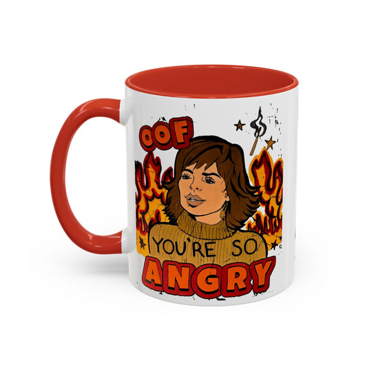 RHOBH, "OOF You're Angry" Ceramic Mug, (11oz, 15oz) featuring Lisa Rinna