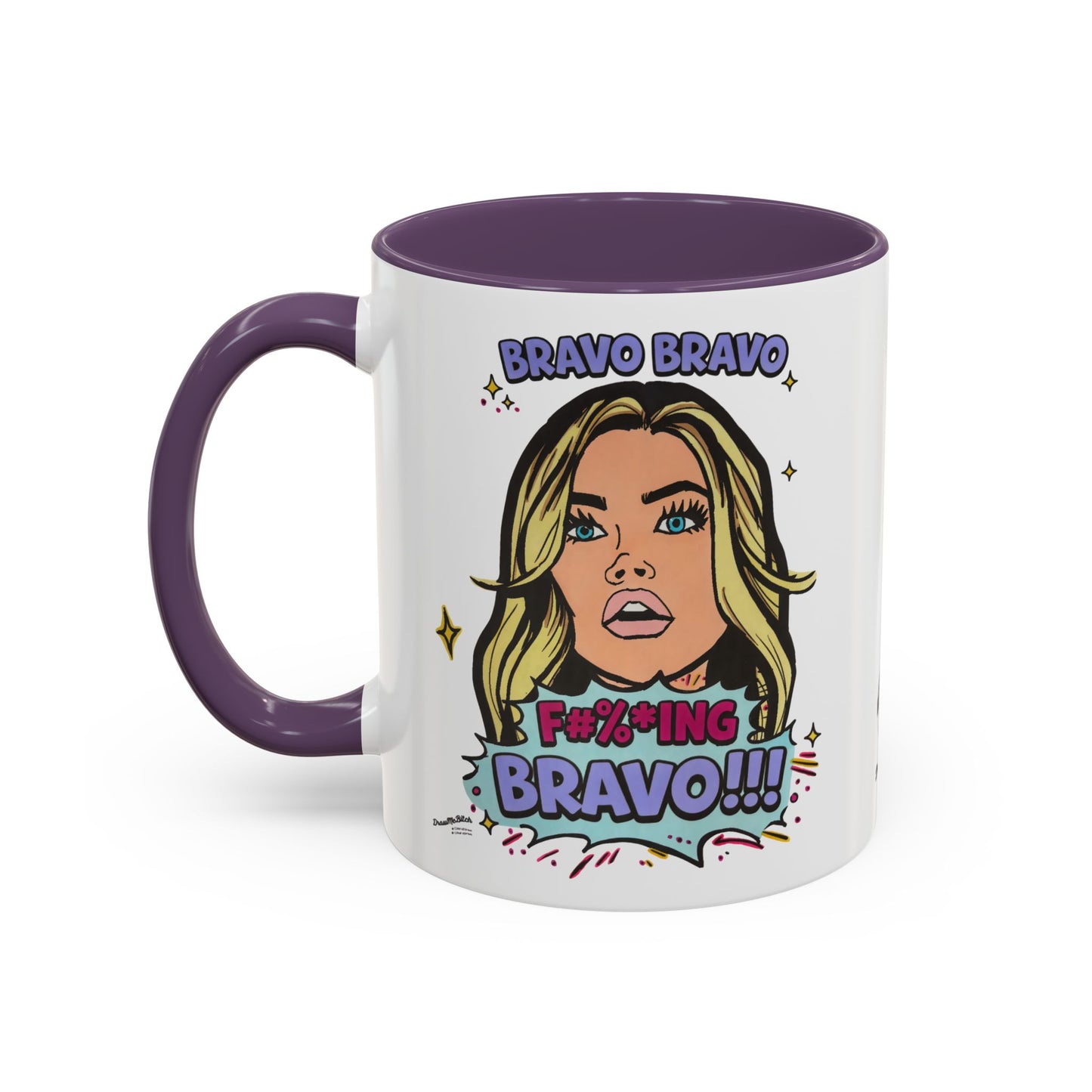 RHOBH Denise Bravo Bravo Bravo, Ceramic Mug, Various Sizes & Colors, featuring Denise Richards