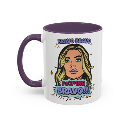 RHOBH Denise Bravo Bravo Bravo, Ceramic Mug, Various Sizes & Colors, featuring Denise Richards