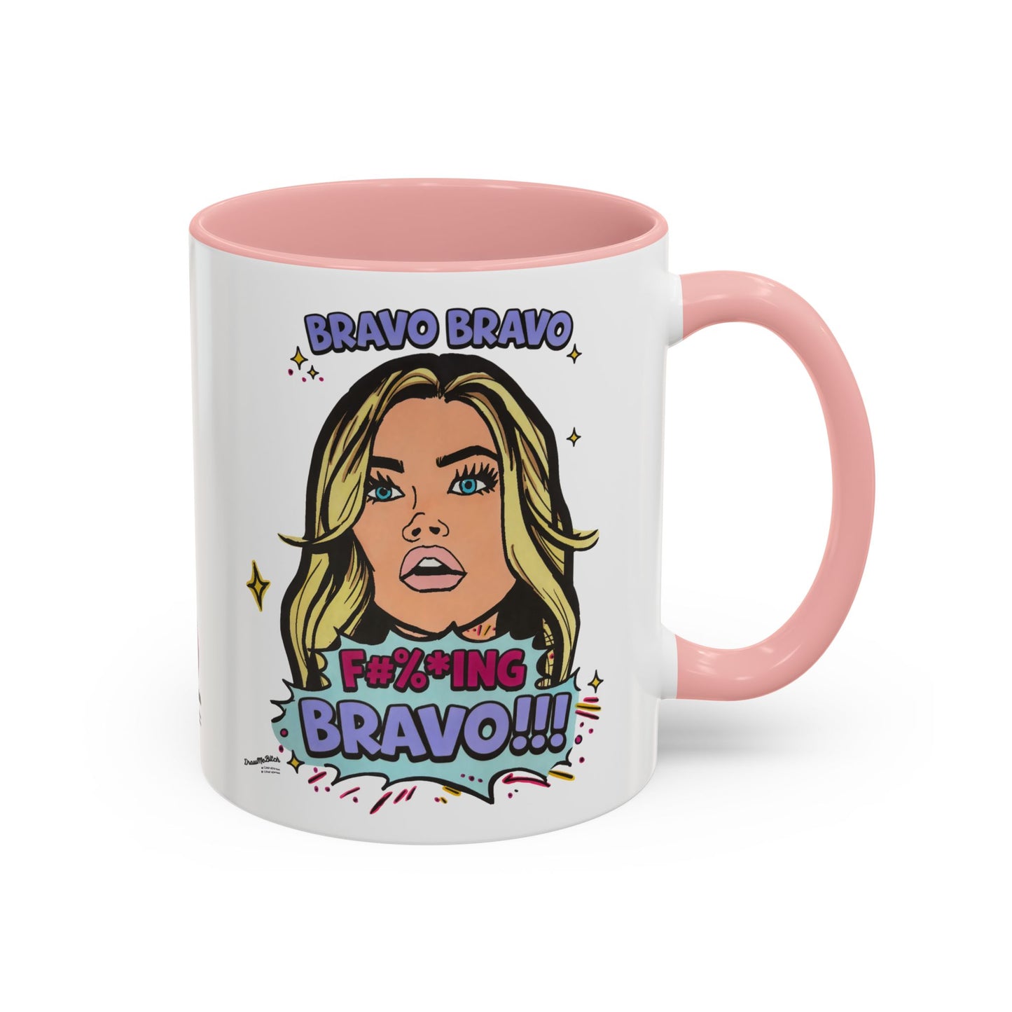 RHOBH Denise Bravo Bravo Bravo, Ceramic Mug, Various Sizes & Colors, featuring Denise Richards