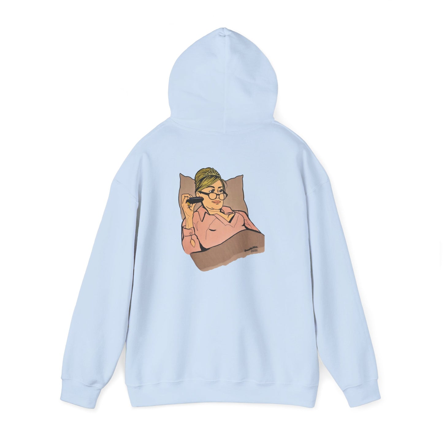 RHONY Sonja in bed with Crown, Unisex Hoodie, featuring Sonja Morgan