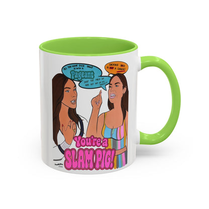 RHORI Kelsey vs. Rosie SLAM PIG, Ceramic Mug, (11oz, 15oz) featuring Kelsey Swanson & Rosie Woods