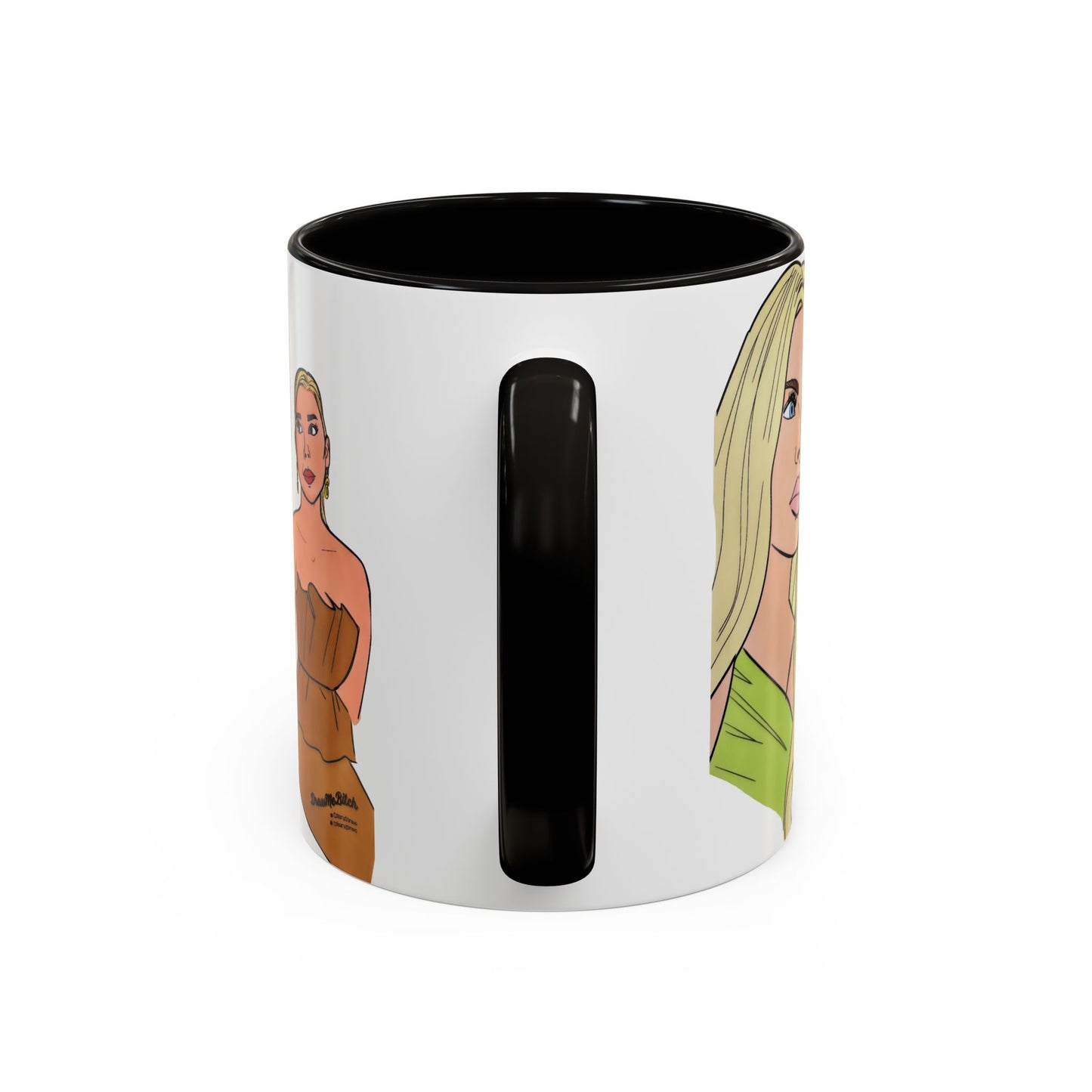 RHOM Alexia & Marysol "Right for the Hole, Wrong for the Soul", Ceramic Mug, (11oz, 15oz) featuring Alexia Nepola and Marysol Patton