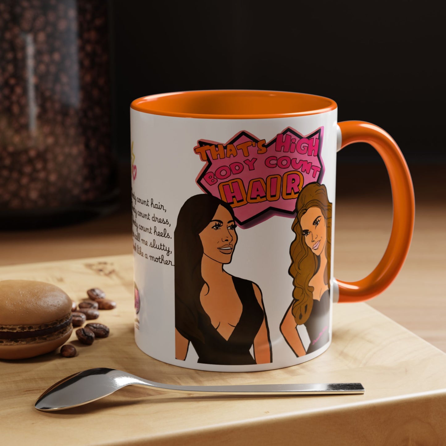 RHOSLC High Body Count Hair, Ceramic Mug, (11oz, 15oz) Featuring Angie K & Britani Bateman