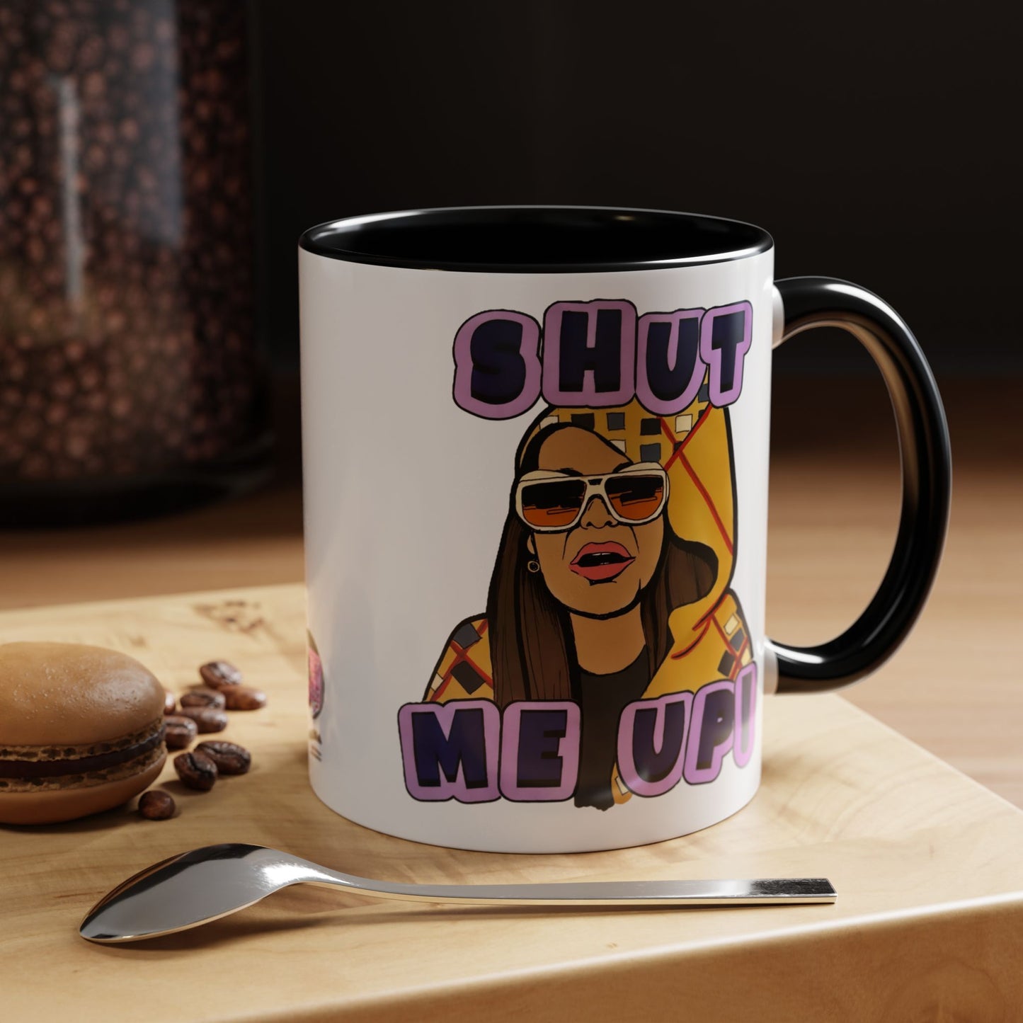 RHOSLC Shut Me Up!, Ceramic Mug, (11oz, 15oz) Featuring Mary Cosby
