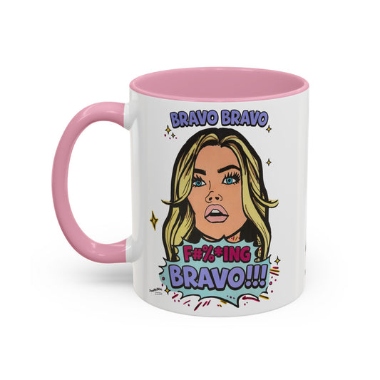 RHOBH Denise Bravo Bravo Bravo, Ceramic Mug, Various Sizes & Colors, featuring Denise Richards