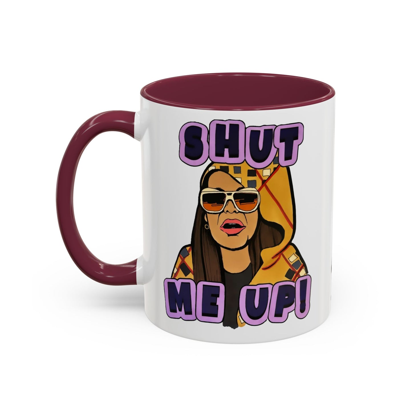 RHOSLC Shut Me Up!, Ceramic Mug, (11oz, 15oz) Featuring Mary Cosby