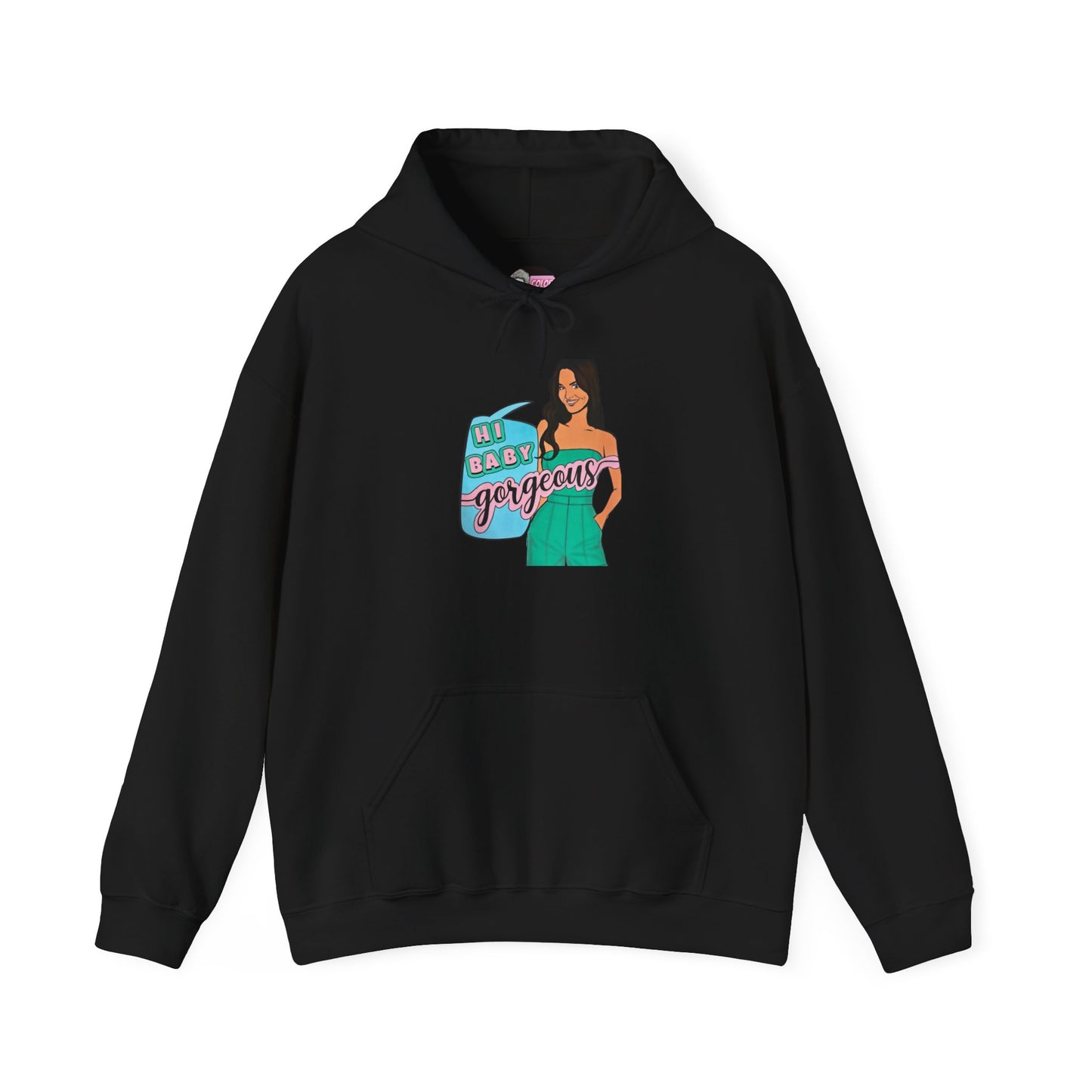 RHOSLC Lisa "Hey Baby Gorgeous!", Unisex Hoodie, featuring Lisa Barlow