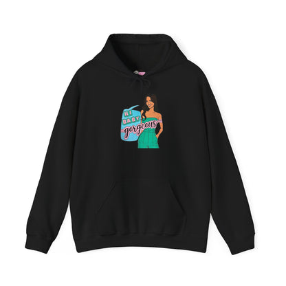 RHOSLC Lisa "Hey Baby Gorgeous!", Unisex Hoodie, featuring Lisa Barlow