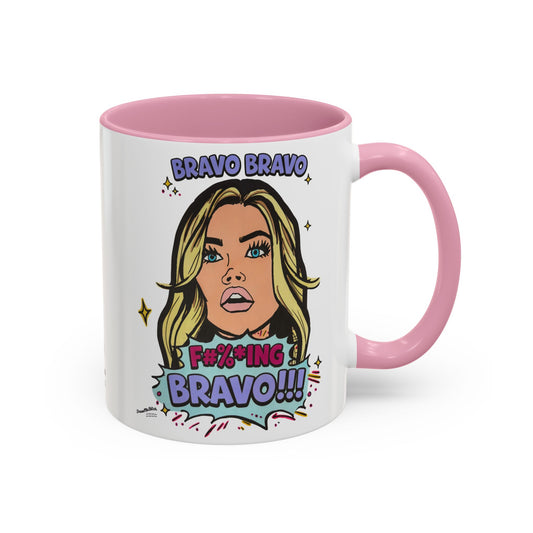 RHOBH Denise Bravo Bravo Bravo, Ceramic Mug, Various Sizes & Colors, featuring Denise Richards