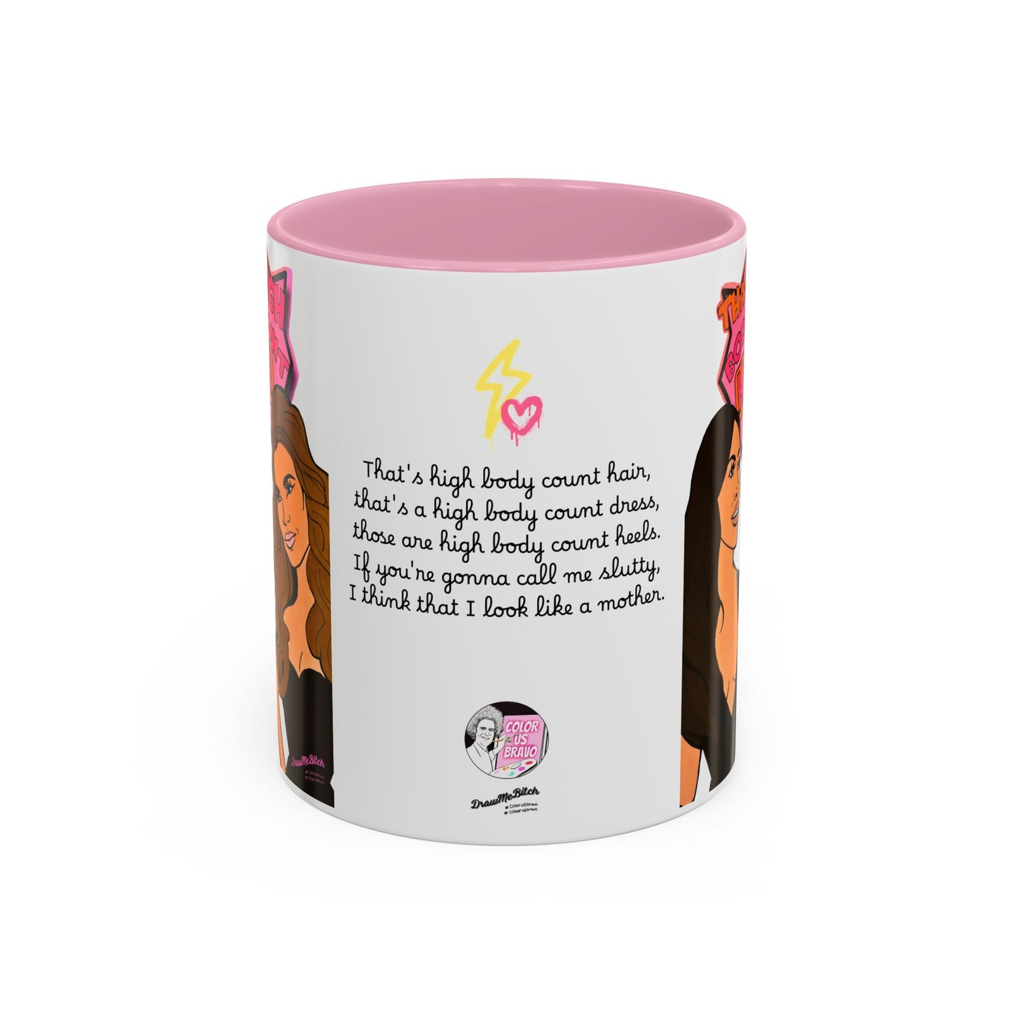 RHOSLC High Body Count Hair, Ceramic Mug, (11oz, 15oz) Featuring Angie K & Britani Bateman