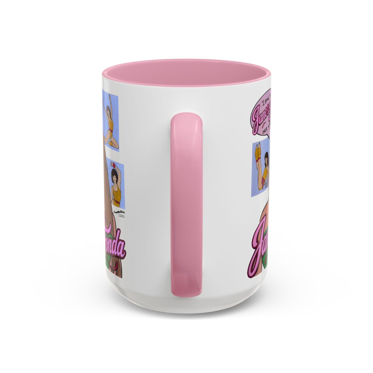RHORI Alicia Loves Janes Fonda, Ceramic Mug, (11oz, 15oz) featuring Kelsey Swanson & Rosie Woods