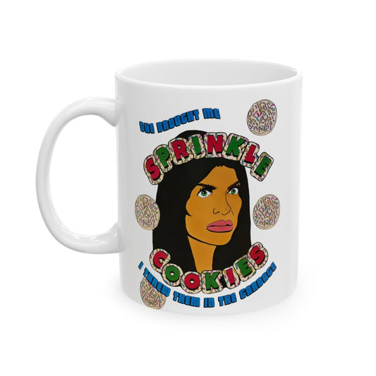 RHONJ Teresa Sprinkle Cookies, Ceramic Mug, (11oz, 15oz) featuring Teresa Giudice