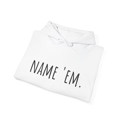 RHOBH Kyle vs. Sutton "NAME 'EM", Unisex Hoodie, featuring Kyle Richards and Sutton Stracke