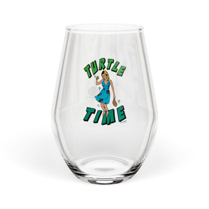 RHONY "Turtle Time", 12oz Stemless Wine Glass, featuring Ramona Singer