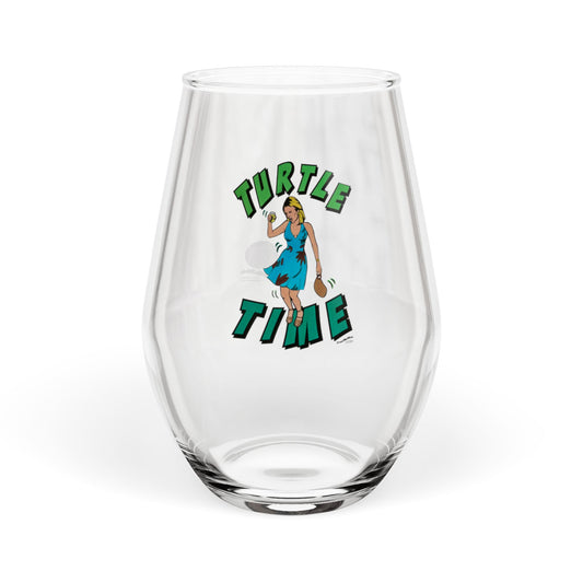 RHONY "Turtle Time", 12oz Stemless Wine Glass, featuring Ramona Singer