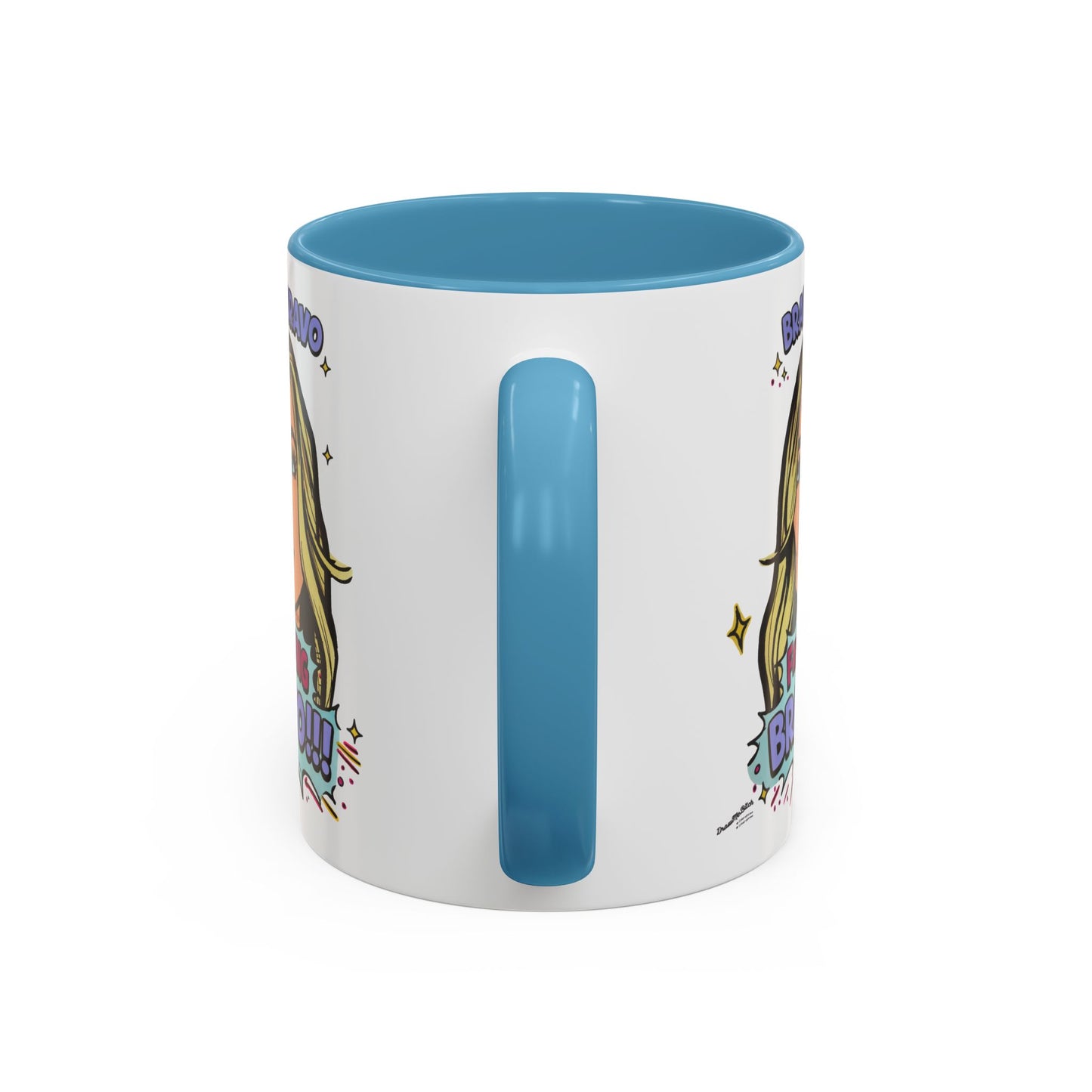 RHOBH Denise Bravo Bravo Bravo, Ceramic Mug, Various Sizes & Colors, featuring Denise Richards