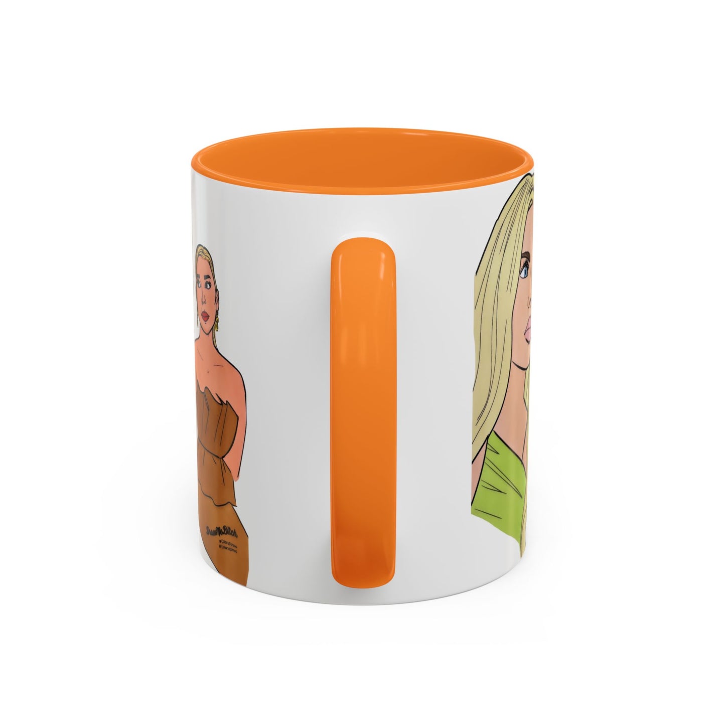 RHOM Alexia & Marysol "Right for the Hole, Wrong for the Soul", Ceramic Mug, (11oz, 15oz) featuring Alexia Nepola and Marysol Patton
