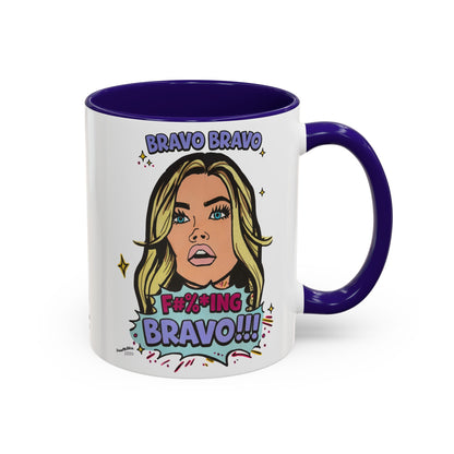 RHOBH Denise Bravo Bravo Bravo, Ceramic Mug, Various Sizes & Colors, featuring Denise Richards