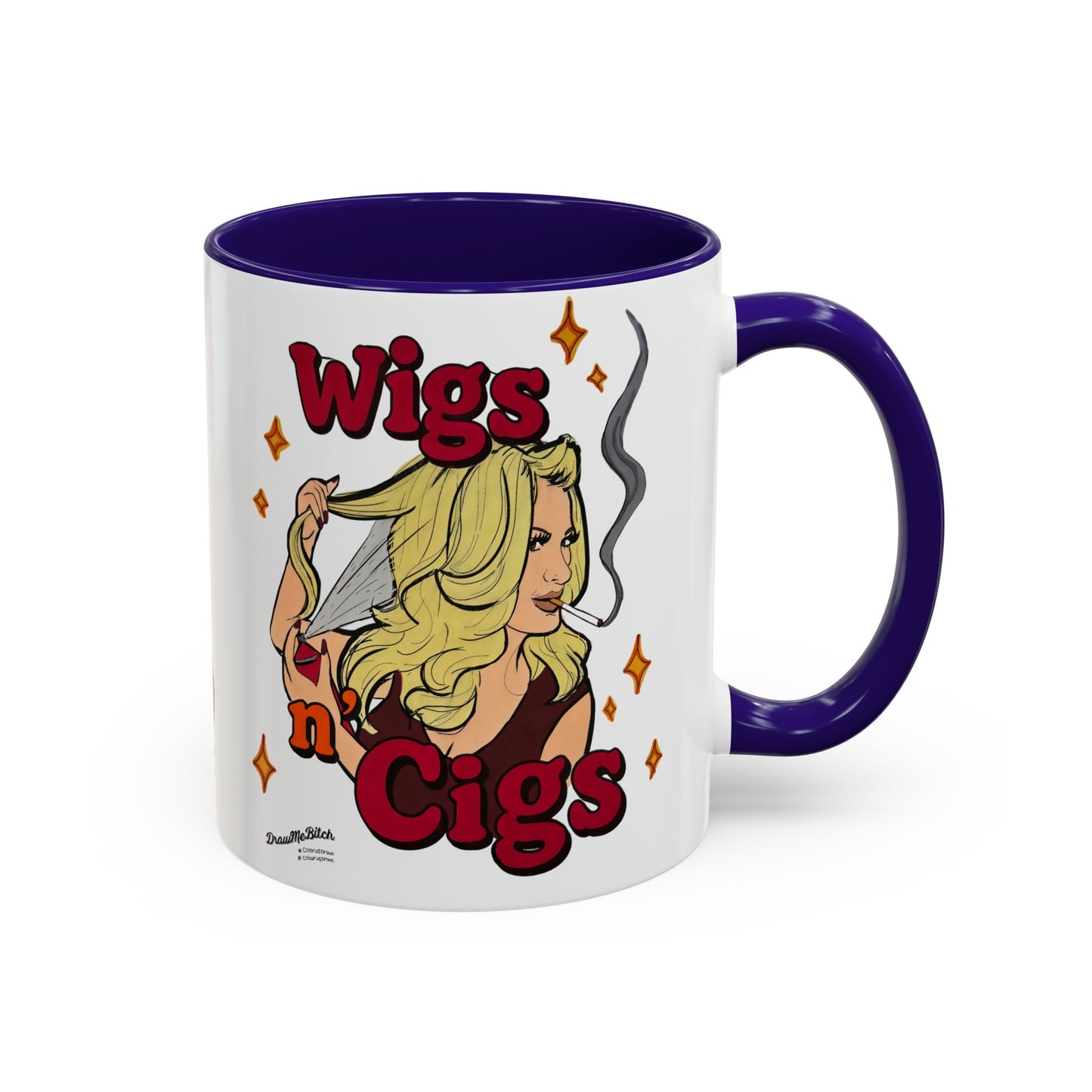 RHOA Kim "Wigs n' Cigs", Ceramic Mug, (11oz, 15oz) Featuring Kim Zolciak